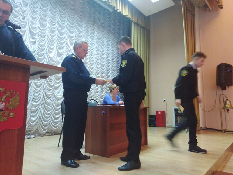 Торжественное вручение учебных свидетельств "Вахтенный моторист"